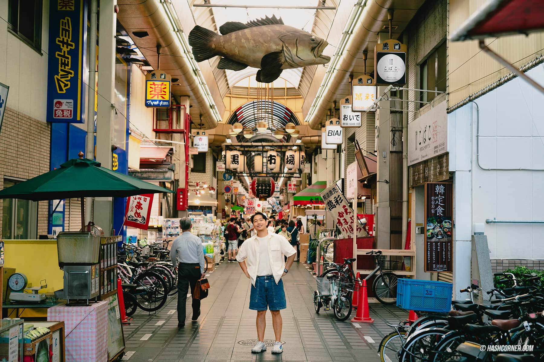 รีวิว ตลาดคุโรมง (Kuromon Market) x โอซาก้า เที่ยวตลาดปลา